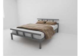 Кровать металлическая Лофт 800 серая