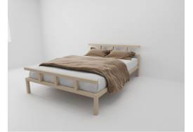 Кровать металлическая Лофт 1800 бежевая