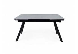 Стол раздвижной Атлант 1600 мрамор серый/черный муар