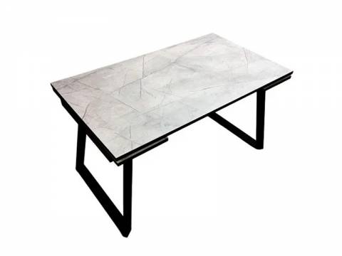 Стол раздвижной Skagen-l 22мм каспий серый/черный