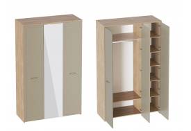 Шкаф трехдверный Гавана Светло-серый