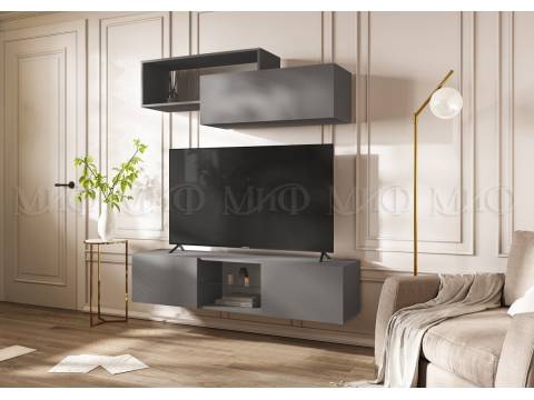 Гостиная навесная Норд Графит