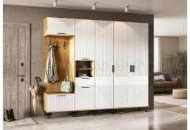 Прихожая Флэш Браш Вайт, Дуб Крафт