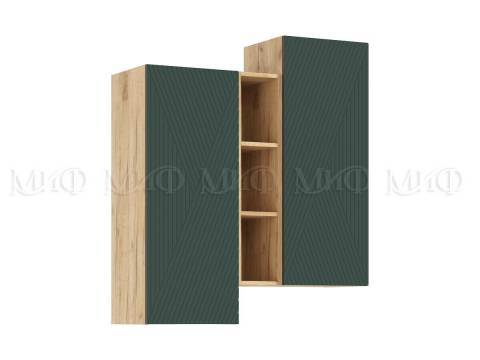 Шкаф подвесной комбинированный Флэш Браш Мени Грин, Дуб Крафт