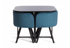 Обеденный комплект QUADRON (mod. PT14) Blue/черный