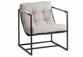 Кресло Charli Чарли рогожка серо-бежевый