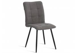 Стул обеденный Bari флок серый