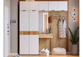 Прихожая Мебельсон К14 дуб крафт золотой/белое дерево