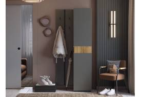Прихожая Мебельсон К25 дуб крафт золотой/графит