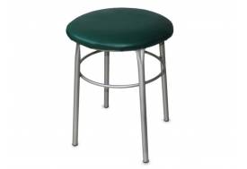 Табурет круглый ДХ-10 обивка зеленый