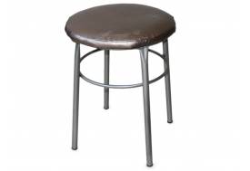 Табурет круглый ДХ-10 обивка светлый перламутр