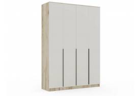 Шкаф Монблан New распашной 1600 4-х дверный Дуб крафт серый-Кашемир
