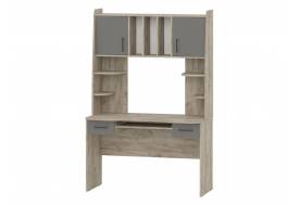 Стол рабочий Бета 6-0604 Дуб Крафт Серый, Графит