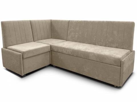 Угловой диван Призма Страйп с коробом вивальди 3