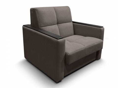 Диван Рэй 700х2000 Клетка с прямыми подлокотниками с МДФ вивальди 8