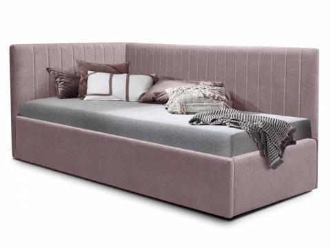 Кровать подростковая правая 800 Фрейм Страйп без подъема мелита 25