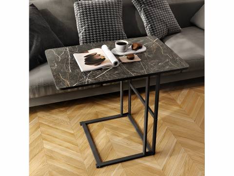 Стол пристенный Компакт Пластик 0440-черные опоры