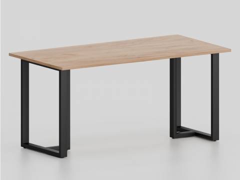 Стол Т-образные опоры черные ЛО.КТ-6 600х1400 мм