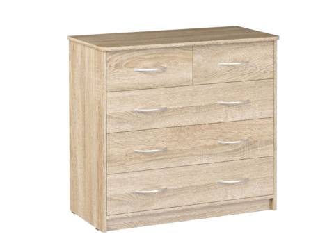 Комод 900 Дуэт Люкс с 5-ящиками Дуб Сонома