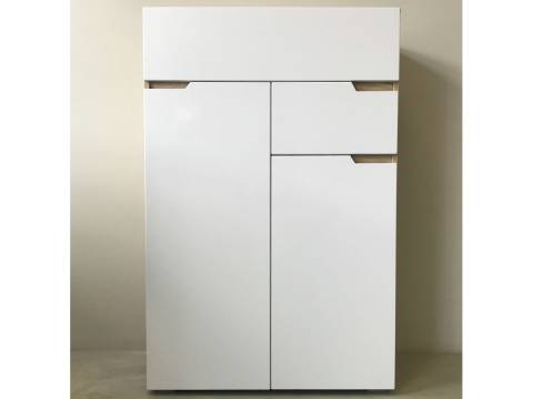 Комод 800 Трио Белый глянец