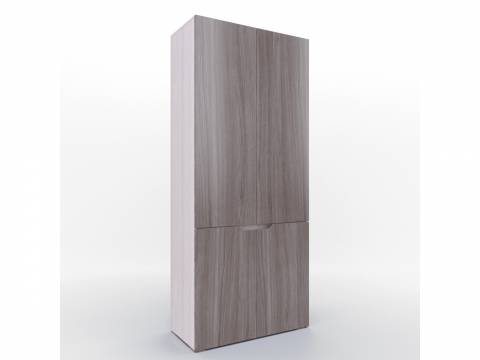 Шкаф двухстворчатый Трио Серебряный орех