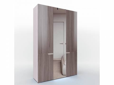 Шкаф трехстворчатый Трио Серебряный орех