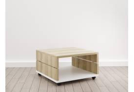 Журнальный стол (Е-1) Eclectic eco Дуб рокпайл-белый