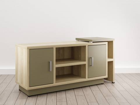 Тумба дизайн (Е-9) Eclectic eco Дуб рокпайл-Мокко