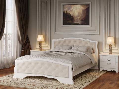 Кровать Карина-10 1400 Белый античный