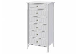 Комод 6 ящиков Мэгги Белый