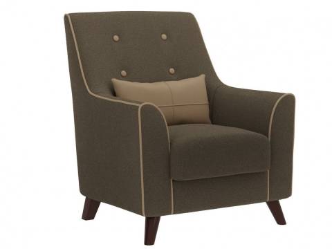 Кресло Далас Вариант 7 коричневый мех