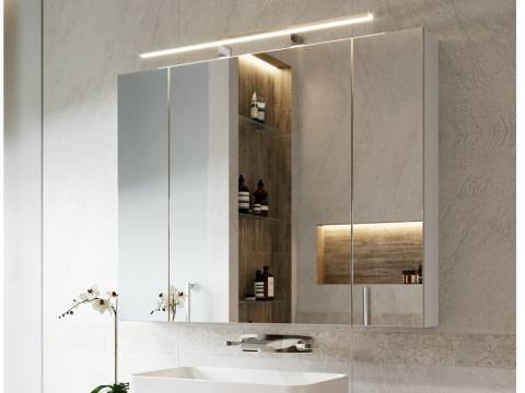 Зеркальный шкаф Univers 80 белый