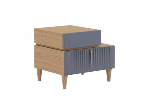 Тумба с малой тумбой Калипсо Графит