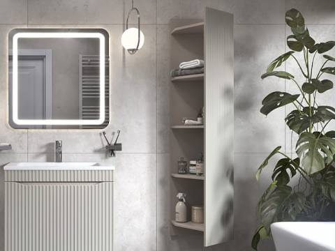 Шкаф угловой навесной Alba 400 тирамису