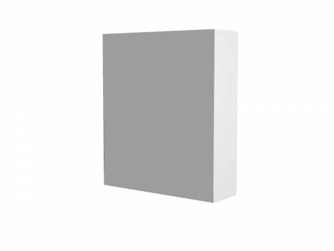 Шкаф-зеркало Гранд 60 белый без светильника универсальный