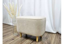 Пуф овальный Lekki велюр Cream