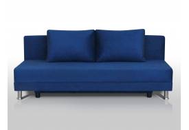 Диван Комфорт Лайт без подлокотников 2 подушки микровелюр синий