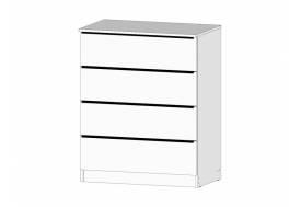 Комод 4 ящика Элегант Белый