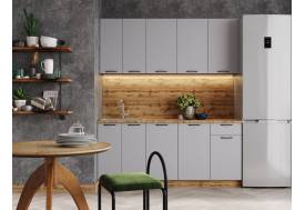 Кухонный гарнитур Валерия 1800 мм МДФ Вотан/Серый