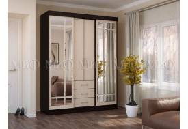 Шкаф-купе Маэстро Дуб беленый, венге