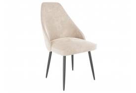 Стул Милан велюр пломбир ножки черные