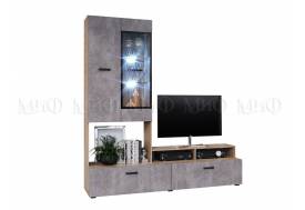 Центральная секция Нэнси дуб сонома/бетон